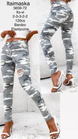 Spodnie jeansy damskie (XS-XL/12szt)