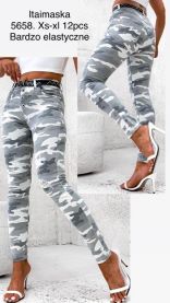 Spodnie jeansy damskie (XS-XL/12szt)