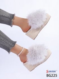 Klapki z futerkiem(36-41/12P)