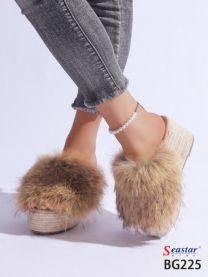 Klapki z futerkiem(36-41/12P)