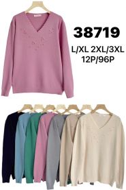 Swetry damskie (L-3XL/12szt)