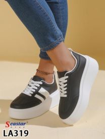 buty sportowe wiązane damskie (36-41/12P)