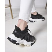 buty sportowe wiązane damskie (36-41/12P)