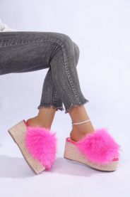 Klapki z futerkiem(36-41/12P)