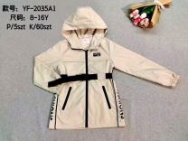 Kurtki dziewczęce jesienne (8-16LAT/5szt)