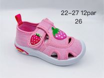 Trampki na rzepy dziewczynka (22-27/12P)