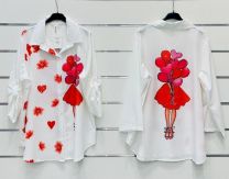 Koszula damska na 3-4 rękaw (uniwersalny/6szt)