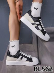 buty sportowe wiązane damskie (36-41/12P)