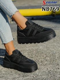 buty sportowe wiązane damskie (36-41/12P)