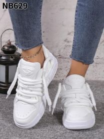 buty sportowe wiązane damskie (36-41/12P)