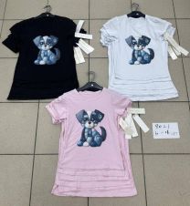 Bluzki dziewczęce na krótki rękaw (6-16LAT/6szt)