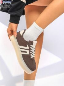 buty sportowe wiązane damskie (36-41/12P)