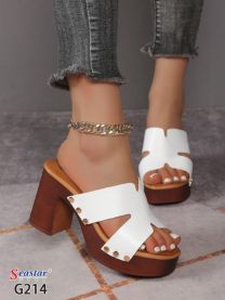 Klapki na obcasie (36-41/12P)