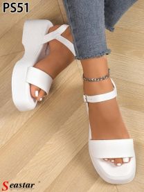 Sandały na koturnie (36-41/12P)