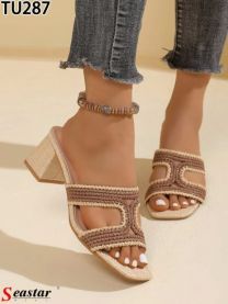 Klapki na obcasie (36-41/12P)