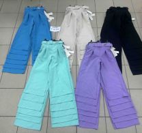 Spodnie materiałowe dziewczęce (6-16LAT/6szt)