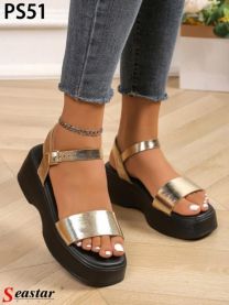 Sandały na koturnie (36-41/12P)