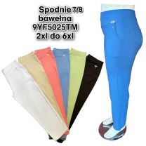 PLUS_Spodnie damskie 7/8 (2XL-6XL/12szt)