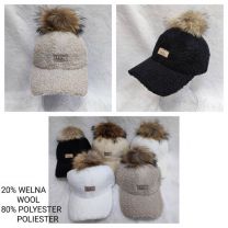 Czapki damskie z daszkiem (uniwersalny/12szt)