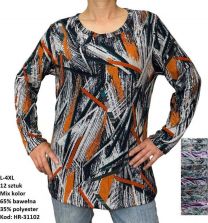 Bluzki damskie (L-4XL/12szt)