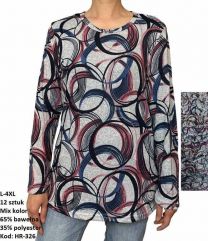 Bluzki damskie (L-4XL/12szt)
