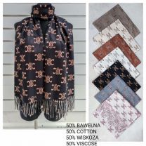 Szaliki damskie (uniwersalny/12szt)