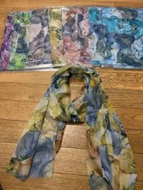 Szaliki damskie (uniwersalny/12szt)