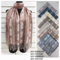 Szaliki damskie (uniwersalny/12szt)