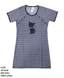 Koszula nocna damska (S-2XL/10szt)