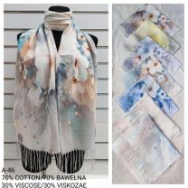 Szaliki damskie (uniwersalny/12szt)