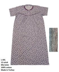 Koszula nocna damska (L-3XL/12szt)