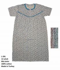 Koszula nocna damska (L-3XL/12szt)