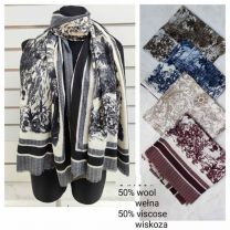 Szaliki damskie (uniwersalny/12szt)