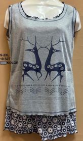 Piżama damska (S-2XL/10kompletów)