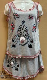 Piżama damska (S-2XL/10kompletów)