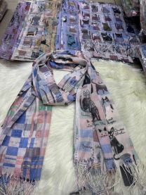 Szaliki damskie (uniwersalny/12szt)