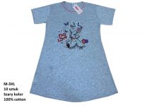Koszula nocna damska (M-3XL/10szt)