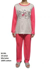 Piżama damska (M-3XL/10kpt)