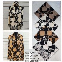 Szaliki damskie (uniwersalny/12szt)