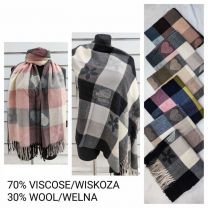 Szaliki damskie (uniwersalny/12szt)