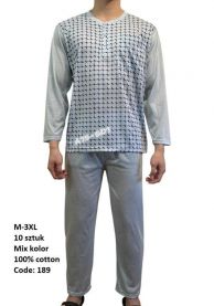 Piżama męska (M-3XL/10kpt)