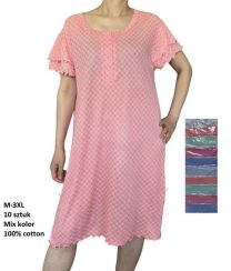 Koszula nocna damska (M-3XL/10szt)
