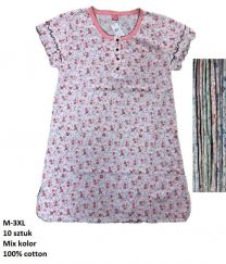 Koszula nocna damska (M-3XL/10szt)