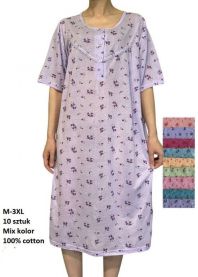 Koszula nocna damska (M-3XL/10szt)