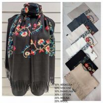 Szaliki damskie (uniwersalny/12szt)