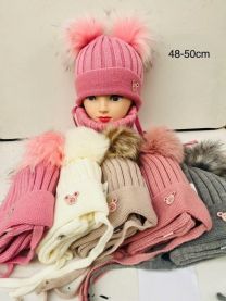 Komplet Czapki Dziecięce (48-50/10kpt)