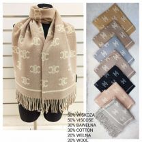 Szaliki damskie (uniwersalny/12szt)