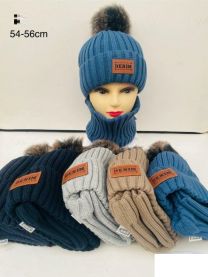 Komplet Czapki Dziecięce (54-56CM/10kpt)