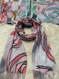 Szaliki damskie (uniwersalny/12szt)