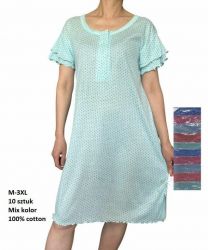 Koszula nocna damska (M-3XL/10szt)